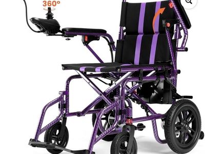 Electric Wheelchair Dual Motors Foldable