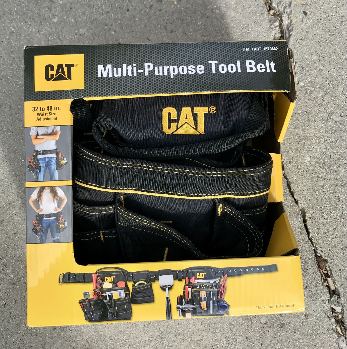 NEW CAT Multi-Purpose Tool Belt – Adjustable (32" to 48") – 19 Pockets