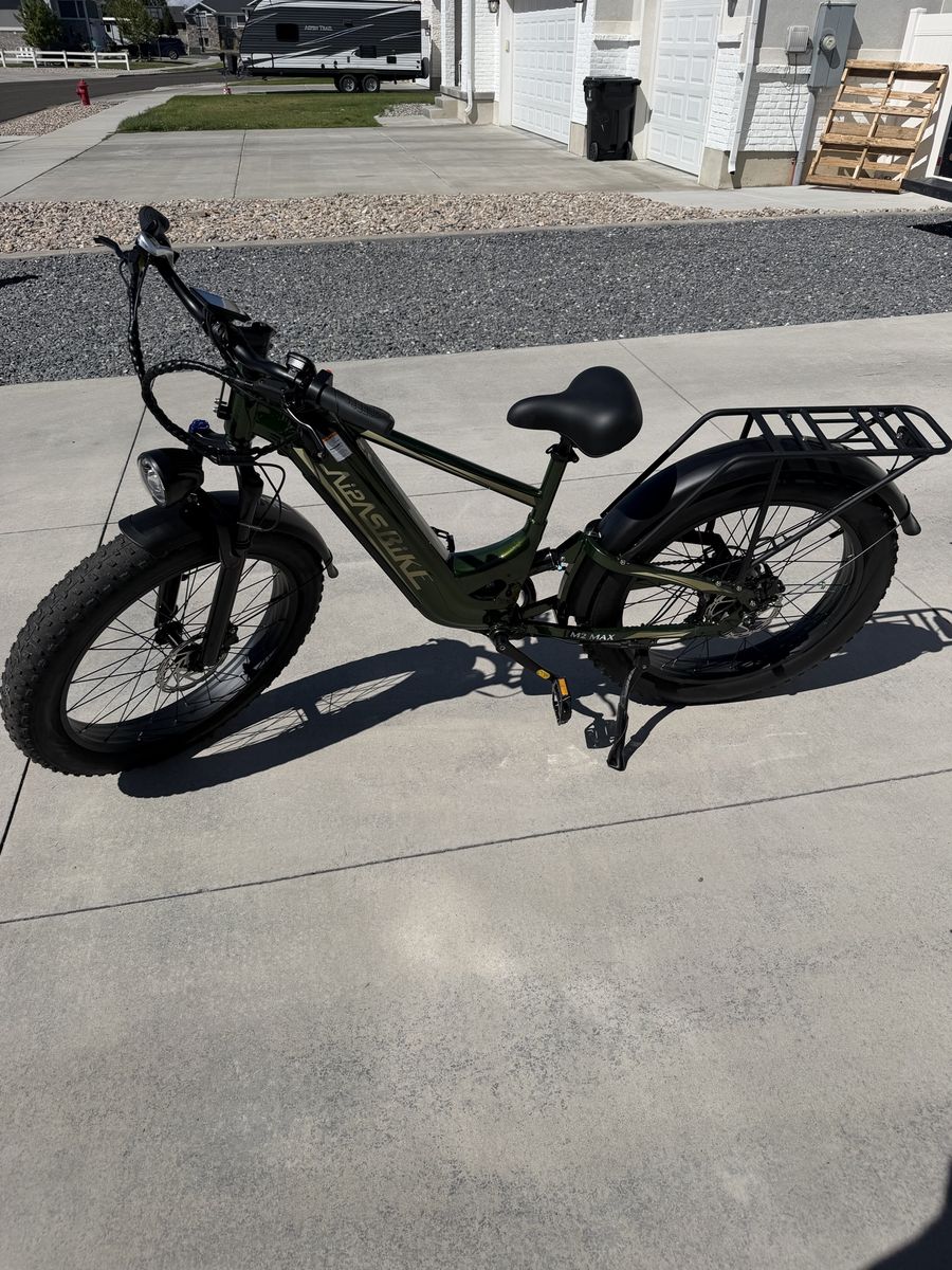 Aipas A2 Max Electric Fat Tire Mountain Bike - Green