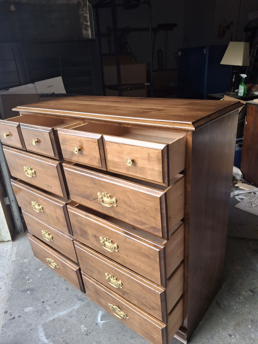 all wood 8 drawers dresser