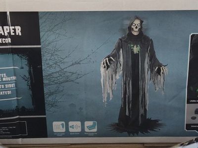10 Ft Life-Size Animated Reaper Halloween Animatronic Prop