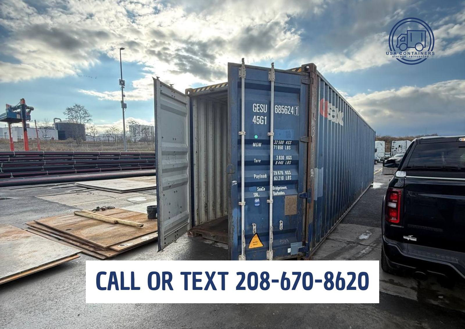 Local Idaho Company - 20ft and 40ft containers - Pick and choose your container