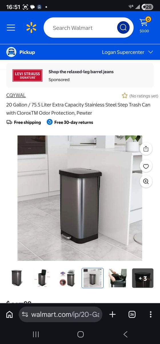 20 gallon garbage can