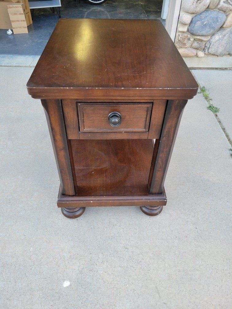 Real Wood Side Table