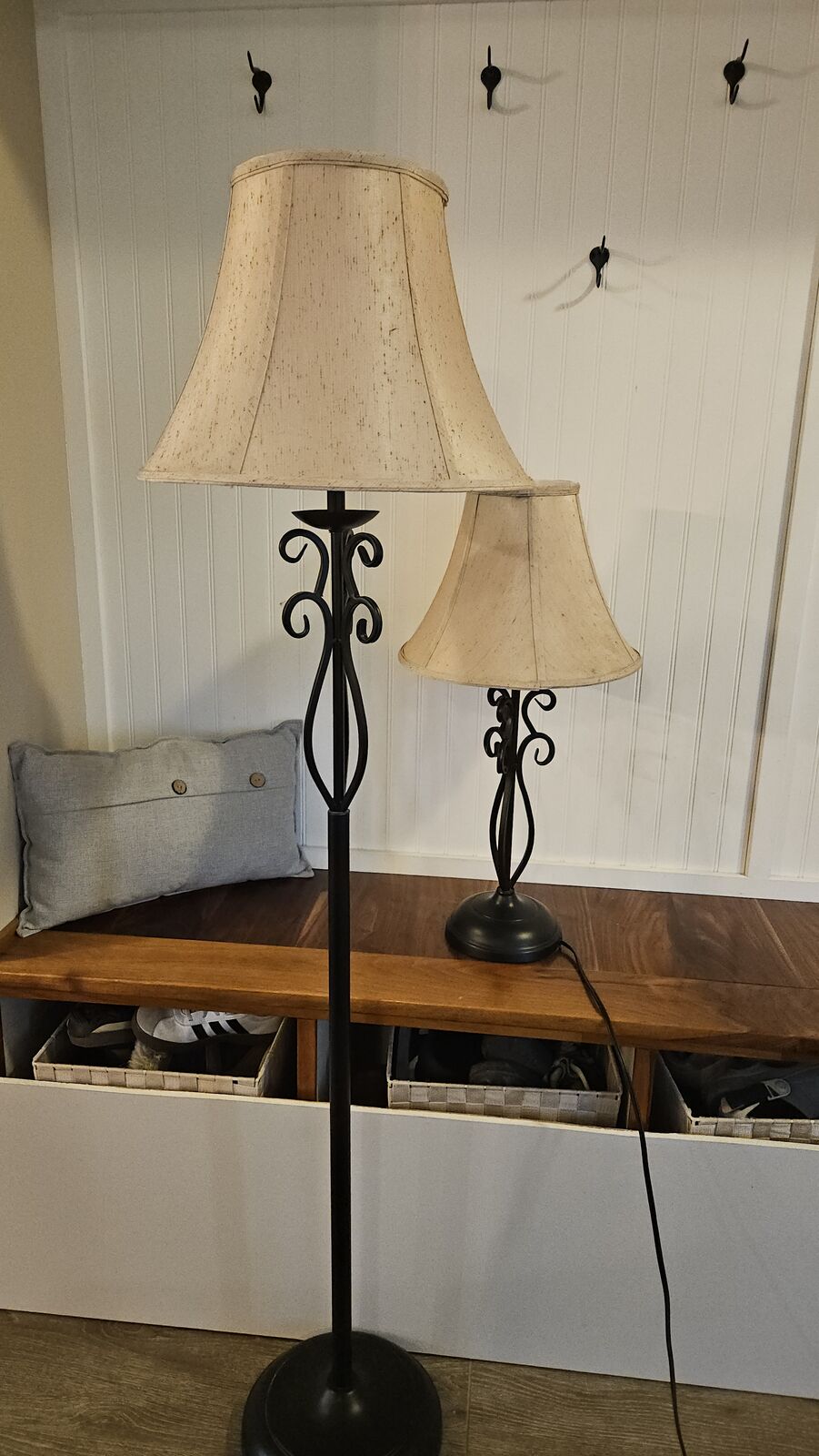Floor and Table Lamp Set