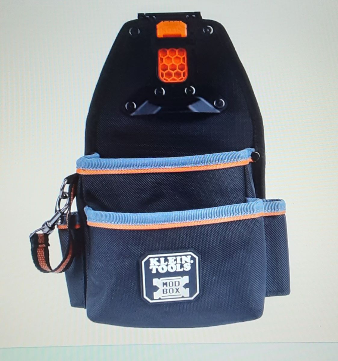 New Klein Tools MODbox Electrician Open Tool Pouch - Quickly Attach and Release from Tool Belts and MODBox Rail System-Black