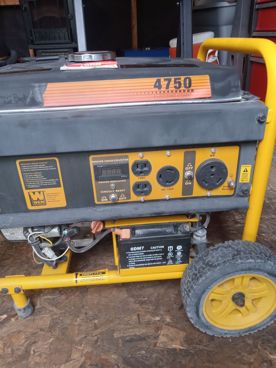 Wen 4750 generator electric start