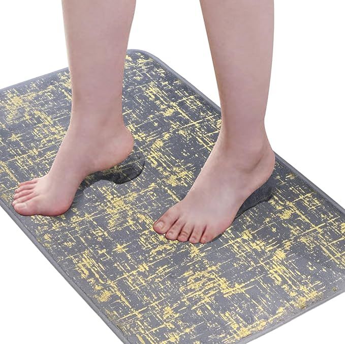 Thick Memory Foam Bath Mat, 24"x35" Ultra Soft Bathroom Rug, Machine Wash