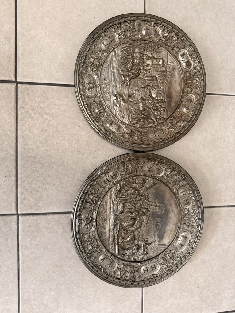 1800's Wall Bronze Plates