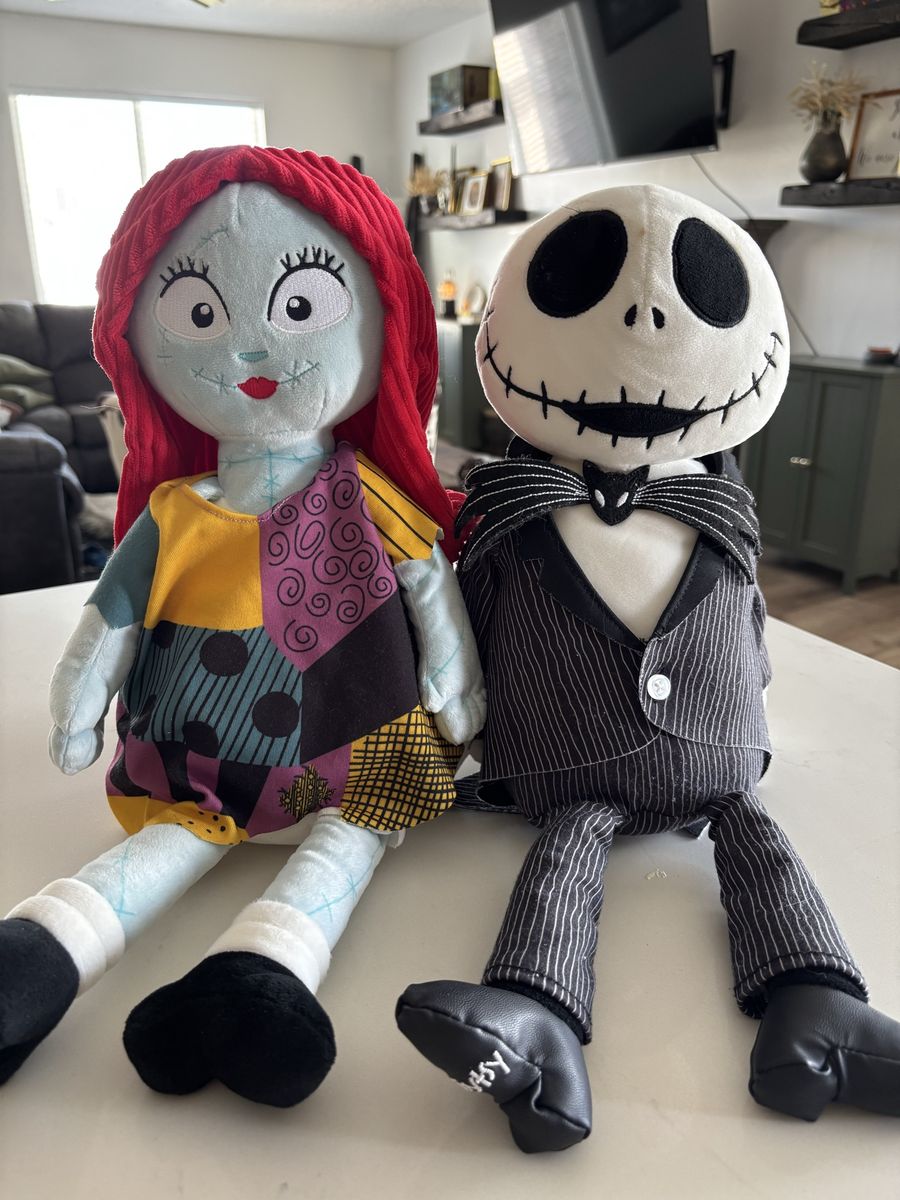 Nightmare Before Christmas Jack and Sally Scensty Buddies