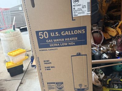 Brand New Rheem 50 Gallon Water Heater