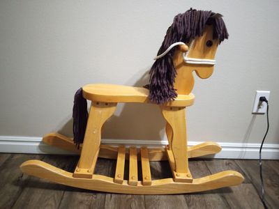 Wooden rocking horse toy