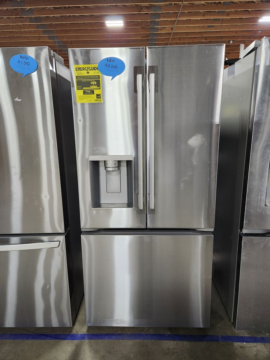 LG Stainless Steel French Door Refrigerator with Bottom Freezer - Brand New