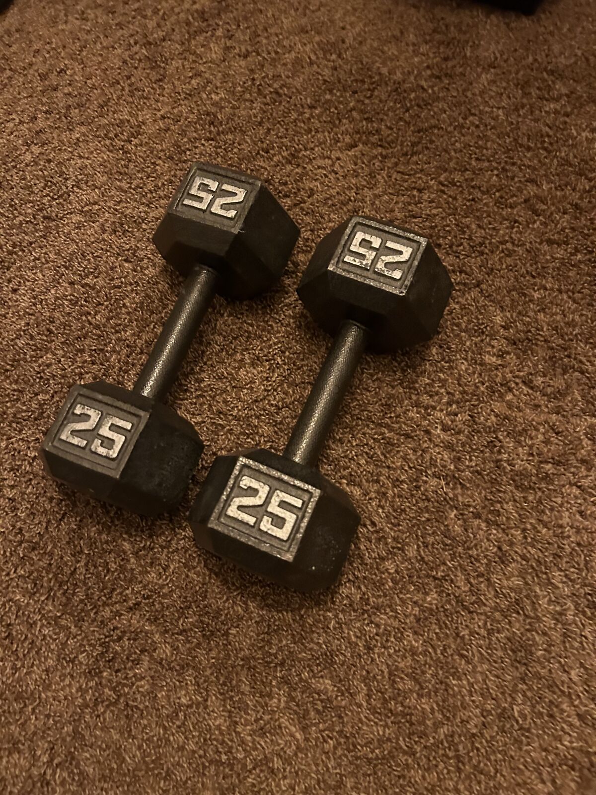 25 lb dumbellls.