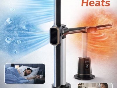 Shark TurboBlade Cool + Heat Fan & Heater - Powerful Cooling, Widespread Heating, 360° Coverage MRSP $399