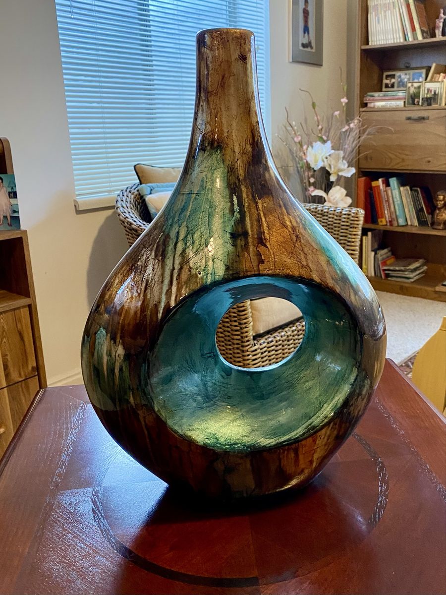 Large Modern Abstract Art Vase