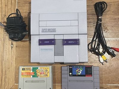 Nintendo SNES Home Console with Games (please read description)