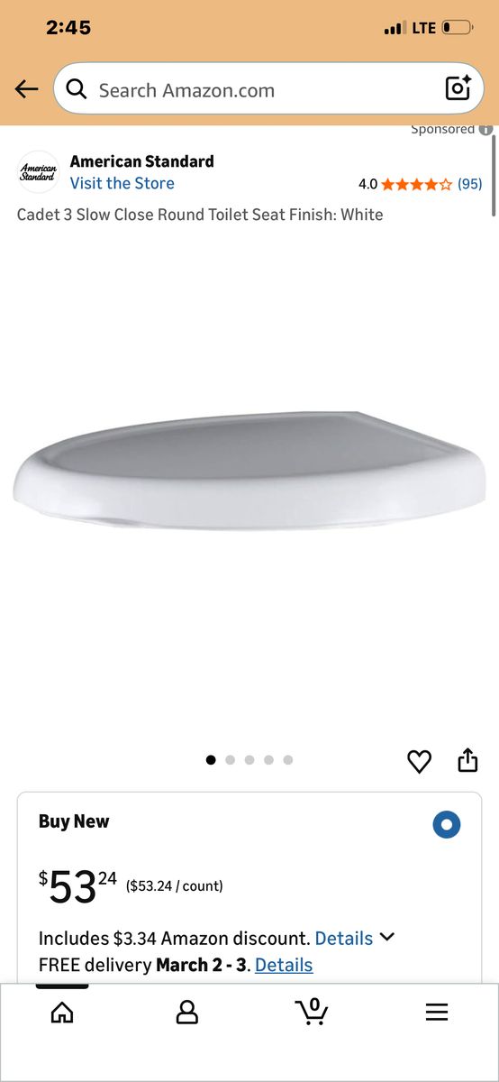 Close Round Toilet Seat