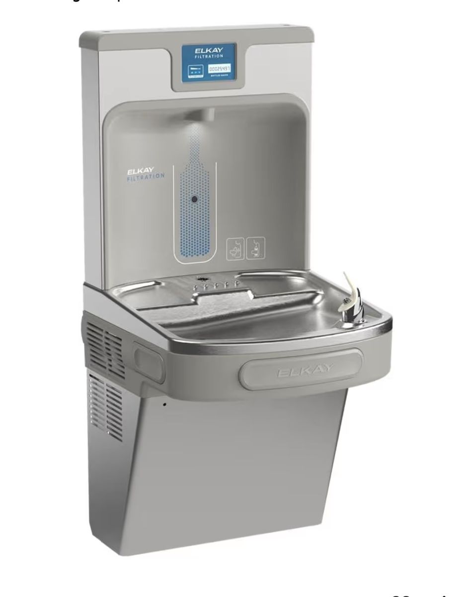 Elkay Water Fountain with Bottle Filler LZS8WSSP Cooler Refrigerated Stainless Filtered *New in box