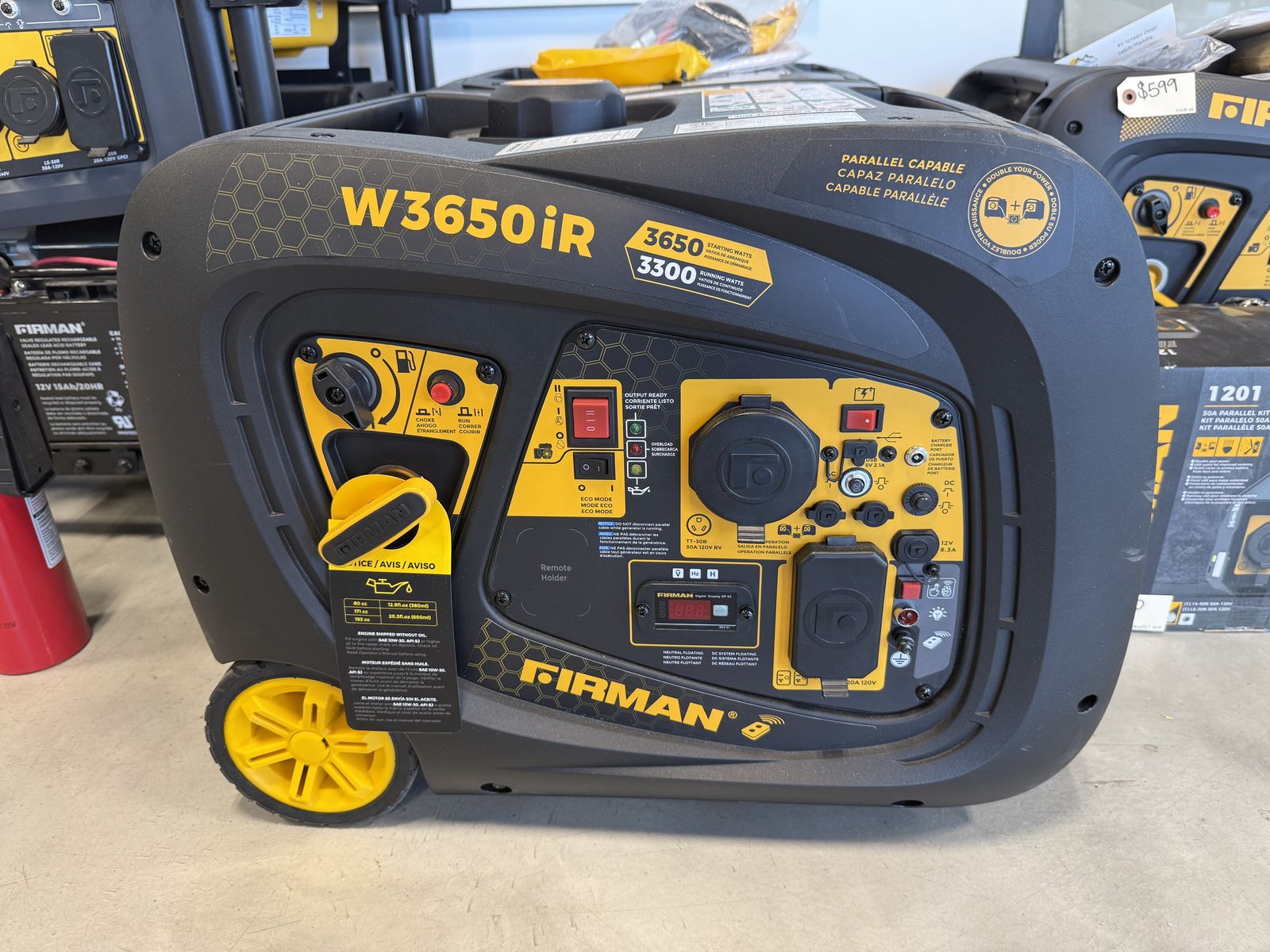 DEALER WHOLESALE PRICING Portable Generator 3650 W w/ Remote Start