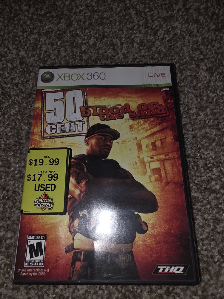 360 game: 50 CENT Blood on the sand Rare!