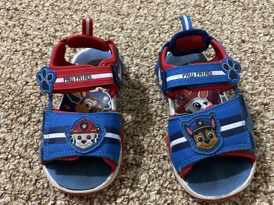 Paw Patrol sandals size 9
