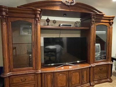 Large 4 piece wall Entertainment Center