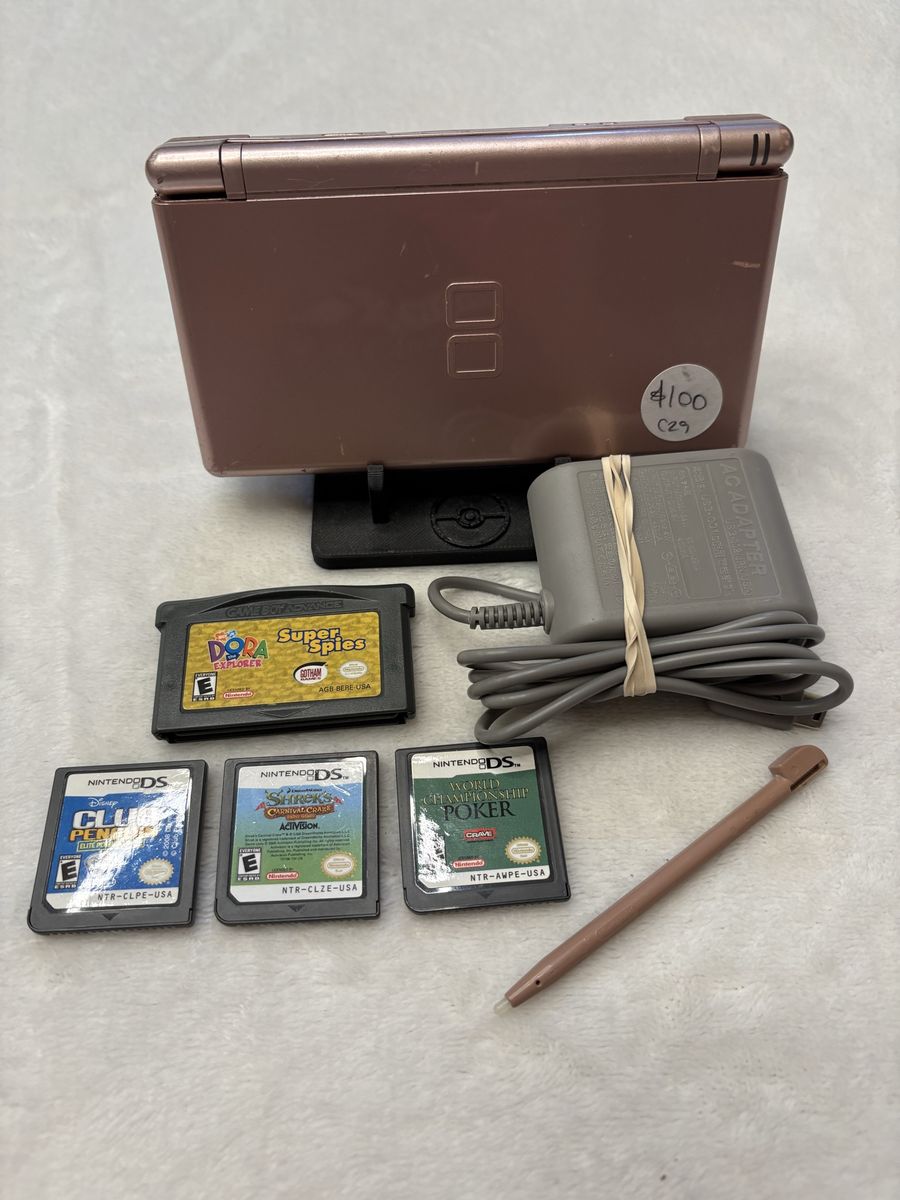 DS Lite Bundle - Rose Gold