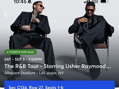 CHRIS BROWN TICKET IN VEGAS (6 Available)