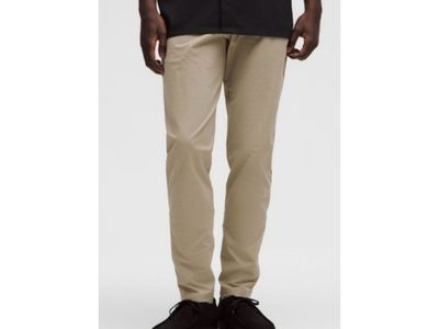 Lululemon ABC Slim Fit Trouser Stretch Cotton VersaTwill Khaki Men's 34x32