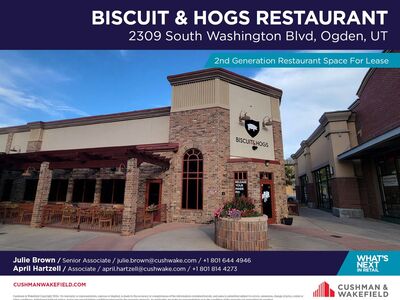 2nd Generation Restaurant Space For Lease