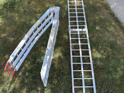Motorcycle ATV Folding Aluminum Ramp