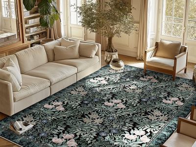 6x9 Floral Area Rug – New