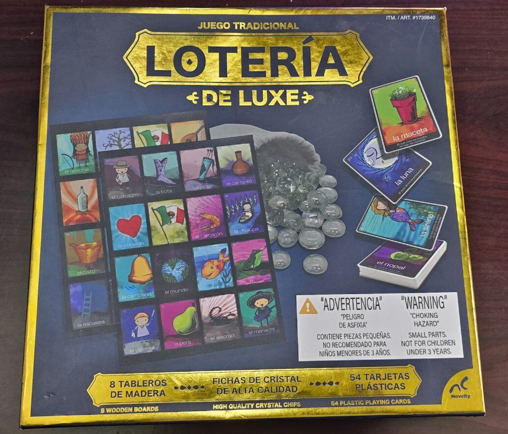 Lotería De Luxe traditional Mexican board game set