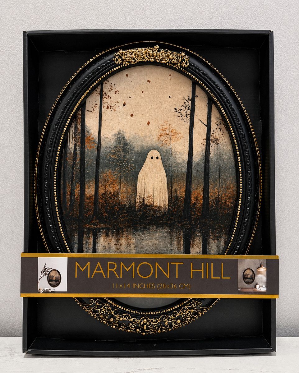 Halloween Marmont Hill Ghost in Forest Framed Wall Art 