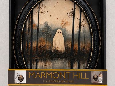 Halloween Marmont Hill Ghost in Forest Framed Wall Art