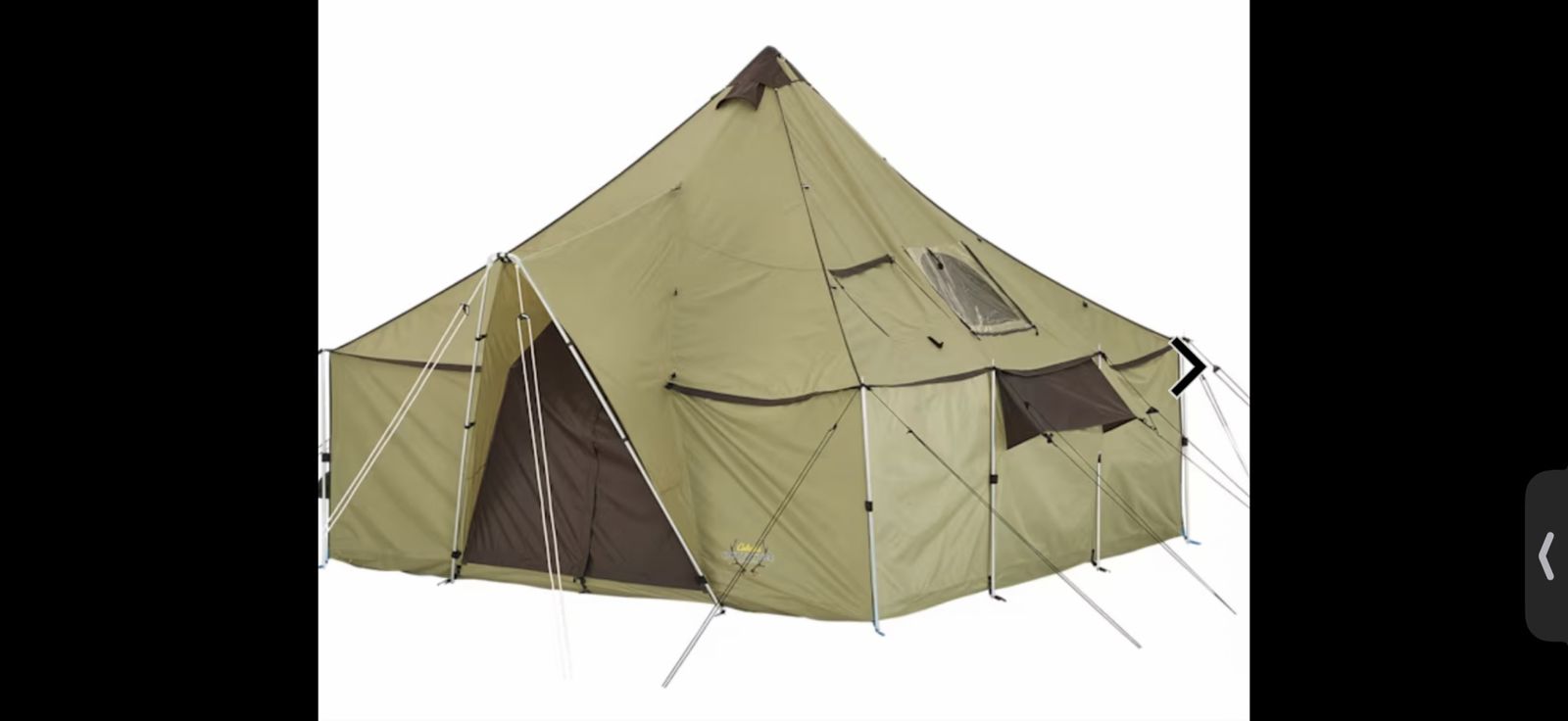 Cabelas tent with stove