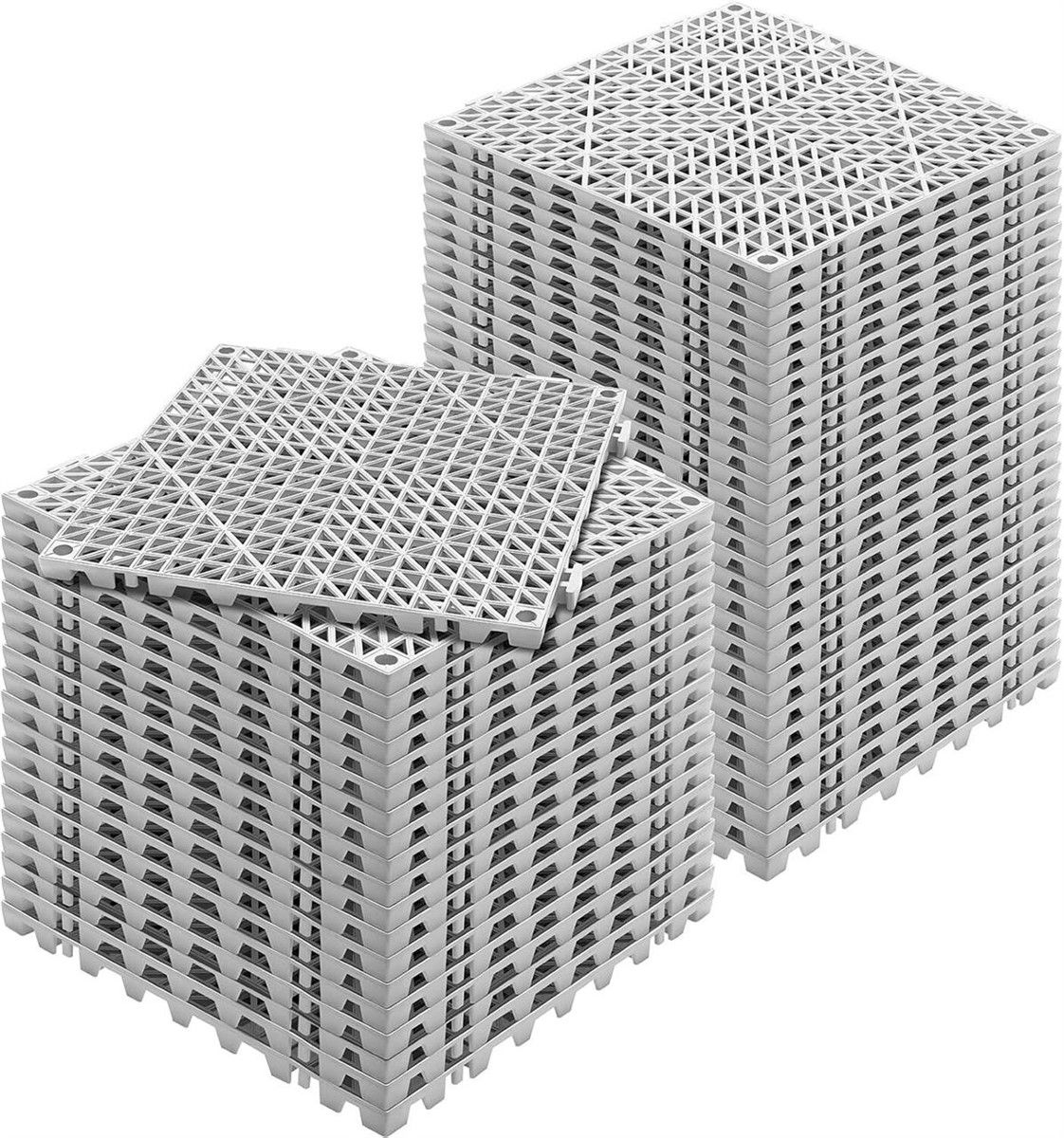 Interlocking Drainage Tiles 12x12x0.6in -  50 counts
