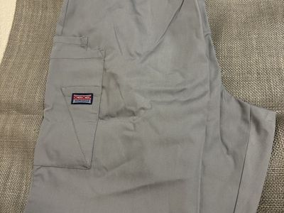 Cherokee Workwear Grey Scrub Pants Size L Cargo Pockets
