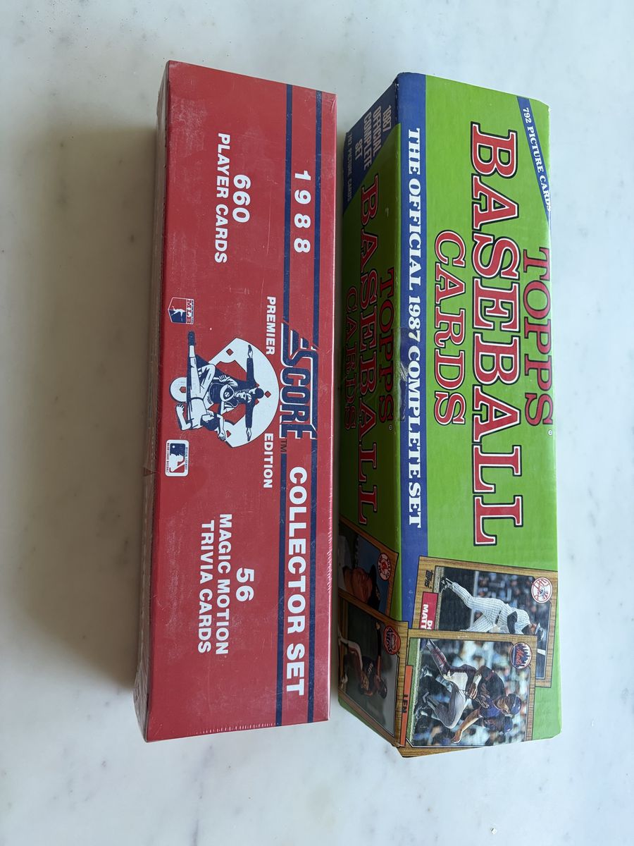Vintage '80s Complete Baseball Card Set Bundle (Topps & Score)