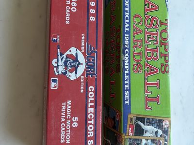 Vintage '80s Complete Baseball Card Set Bundle (Topps & Score)