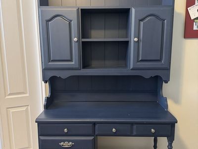 Desk with hutch and chair