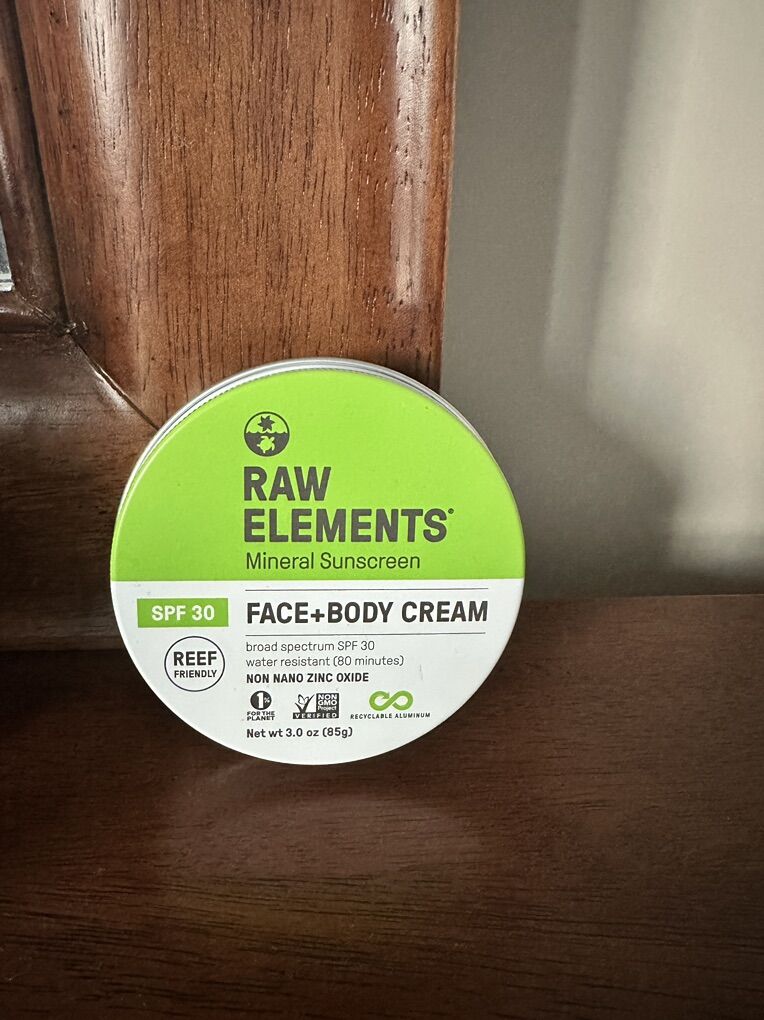 New Raw Elements Face & body Cream SPF30