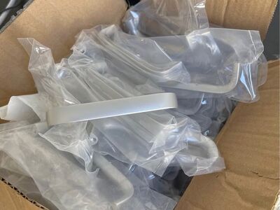 100 cabinet pulls brushed aluminum