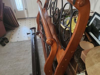full Bed Frame Set with Mattress and box spring