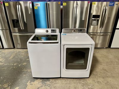 SAMSUNG WASHER AND DRYER SET WITH WARRANTY