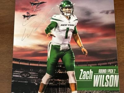 Zach Wilson Rookie Autograph 8x10 Photo Auto Coa