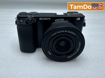 Sony Alpha a6100 Mirrorless Camera with E PZ 16-50mm F3.5-5.6 OSS II Lens