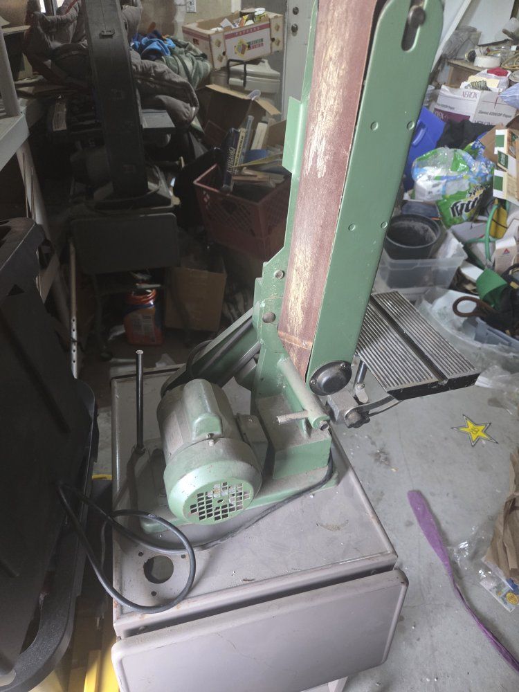 Vintage Craftsman Belt Sander - Industrial Woodworking Tool
