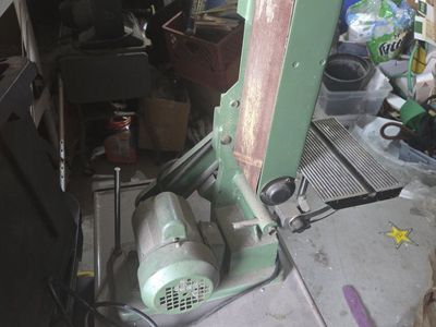 Vintage Craftsman Belt Sander - Industrial Woodworking Tool